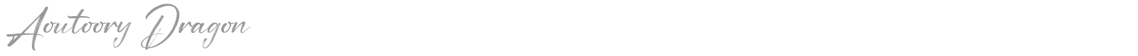 Aoutoory Dragon font preview
